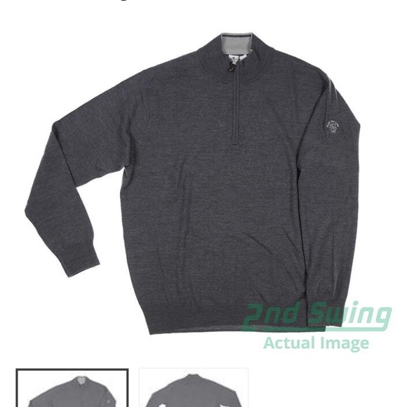 MENS PETER WERTH 1/4 zip sweater - Picture 6 of 11